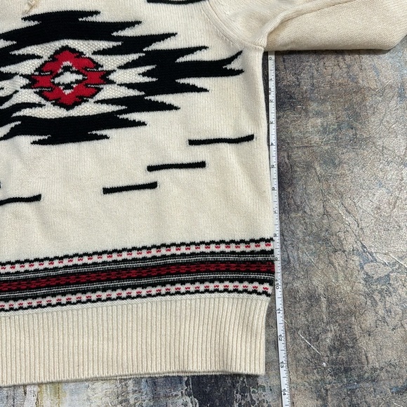 Polo Ralph Lauren Wool Cashmere Sweater Aztec Hoodie sz Small - Picture 11 of 11